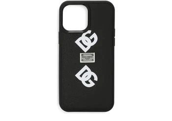 Dolce & Gabbana | Calfskin iPhone 13 Pro Max cover with all-over DG print,商家24S Paris,价格¥2432