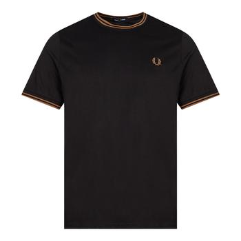Fred Perry | Fred Perry Twin Tipped T-Shirt - Black商品图片,6.9折