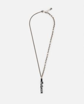 Alexander McQueen | Alexander McQueen Graffiti Logo Pendant Necklace商品图片,6.7折