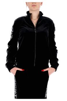 推荐Sweatshirt with logo bands and zip women's versace jeans couture 73hai315-j0008 black商品