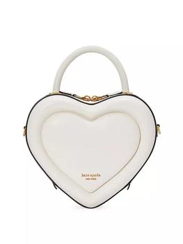 推荐Pitter Patter Mini Leather Heart Top Handle Bag商品