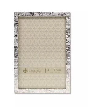 Lawrence Frames | Silver Metal Picture Frame with Linen Pattern - 4" x 6",商家Macy's,价格¥374
