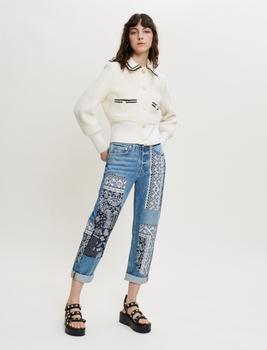 maje外套, Maje | Contrasting tweed-style jacket商品图片 