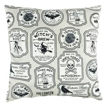 Lush Decor | Halloween Badge Decorative Pillow,商家Premium Outlets,价格¥287