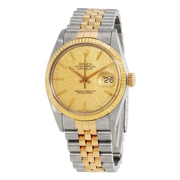 [二手商品] Rolex | Pre-owned Rolex Datejust Automatic Chronometer Champagne Dial Men's Watch 16013 CDJ,商家Jomashop,价格¥38024