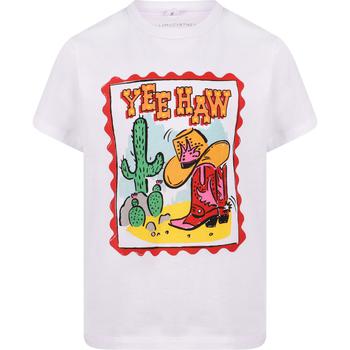 yee si, Stella McCartney | Yee haw mexican print organic t shirt in white商品图片 4折×额外7.5折, 额外七五折