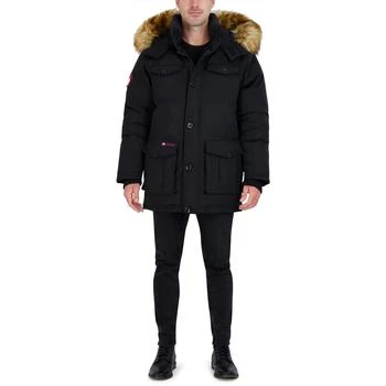 推荐Canada Weather Gear Parka Coat for Men-Insulated Winter Jacket w/ Faux Fur Hood商品