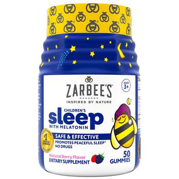 商品ZarBee's Naturals | Children's Sleep Gummies with Melatonin Berry, Fragrance-Free,商家Walgreens,价格¥156图片