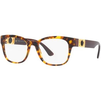 推荐Versace Men's Eyeglasses - Havana Square Full-Rim Frame | VERSACE 0VE3314 5119商品