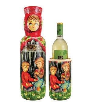 G. DeBrekht | Designocracy Russian Children Scene Wine Bottle Box G.DeBrekht,商家Premium Outlets,价格¥1092