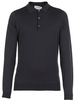 John Smedley | John Smedley Belper Buttoned Knitted Polo Shirt商品图片,7.2折