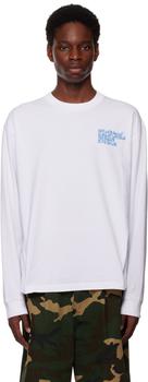 Brain Dead | White Permit Everything Long Sleeve T-Shirt商品图片,独家减免邮费