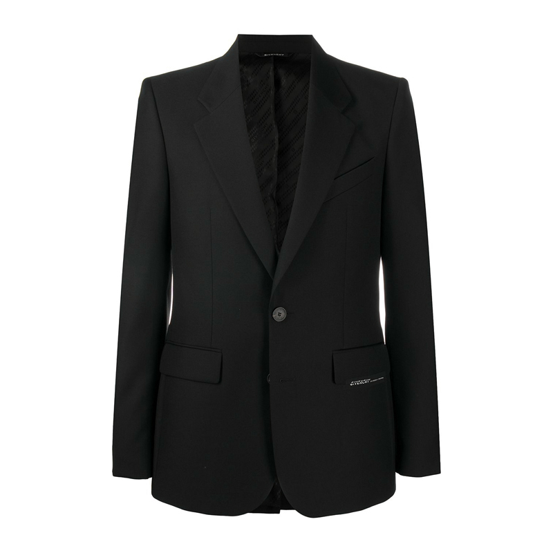 Givenchy | GIVENCHY 纪梵希 男士黑色羊毛西装 BM308C1Y8K-001商品图片,满$100享9.5折, 满折