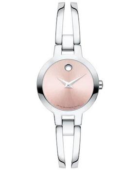 Movado | Movado Amorosa Pink Dial Stainless Steel Women's Watch 0607387商品图片,4.1折