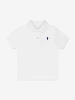 Ralph Lauren | Baby Boys Logo Polo Shirt in White 额外8折, 额外八折