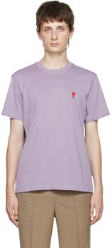AMI | Purple Ami de Cœur T-Shirt商品图片,5.6折