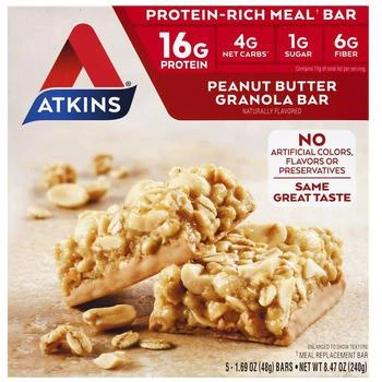 Atkins | Peanut Butter Granola Bars Low Carb Peanut Butter Granola,商家Walgreens,价格¥81