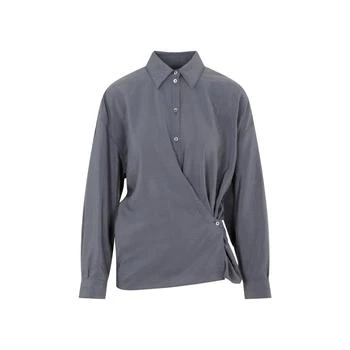 Lemaire | Lemaire Twist Detailed Satin Shirt 7.6折, 独家减免邮费