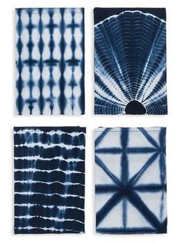 商品Matr Boomie | 4-Piece Shibori Tie Dye Cloth Dinner Napkin Set,商家Saks OFF 5TH,价格¥348图片