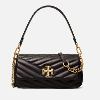 推荐Tory Burch Women's Kira Chevron Small Flap Shoulder Bag - Black商品