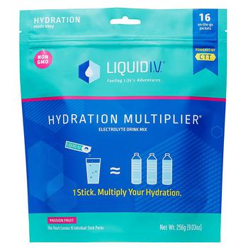 商品Hydration Multiplier Powder Packets Electrolyte Drink Mix Passion Fruit图片