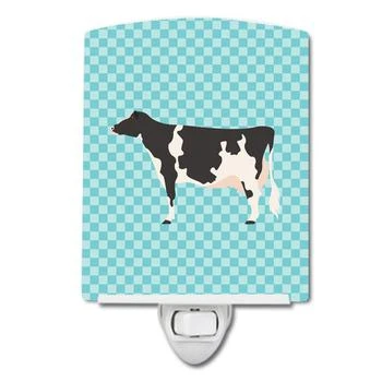 Caroline's Treasures | Holstein Cow Blue Check Ceramic Night Light,商家Verishop,价格¥205