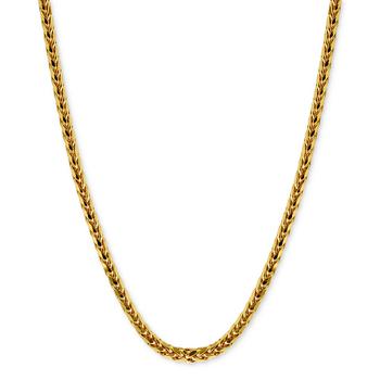 商品Polished Square Wheat 24" Chain Necklace (3mm) in 14k Gold图片