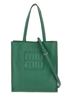 推荐Miu miu madras leather tote bag商品