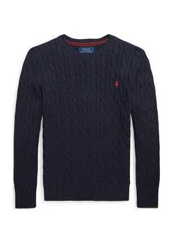 Ralph Lauren品牌, 商品Lauren Childrenswear Boys 8 20 Cable Knit Cotton Sweater, 价格¥350