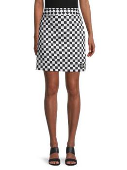 Karl Lagerfeld Paris | Checkered Straight Skirt商品图片,4.4折