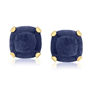 Canaria Sapphire Martini Stud Earrings in 10kt Yellow Gold