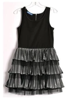 Hannah Banana | Girls Tiered Party Dress In Black,商家Premium Outlets,价格¥377