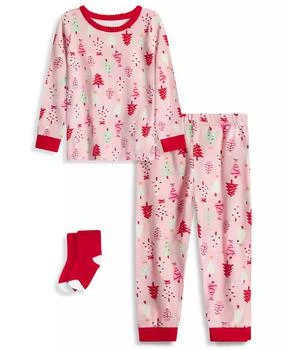 Max & Olivia | Baby and Toddler Girls Snug Fit 3-Piece Pajama Set,商家Macy's,价格¥87