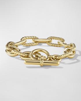 商品DY Madison Toggle Chain Bracelet in 18K Gold, 11mm, Size S图片