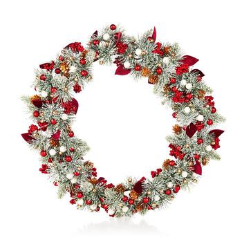 商品Salzburg Creations | 18" Sparkling Wreath - 100% Exclusive,商家Bloomingdale's,价格¥2561图片