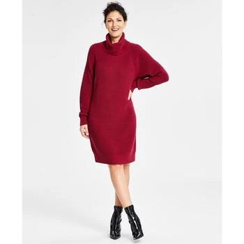 推荐Women's Turtleneck Sweater Dress, Created for Macy's商品