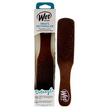 product Mens Detangler Brush - Brown Leather by Wet Brush for Men - 1 Pc Hair Brush image