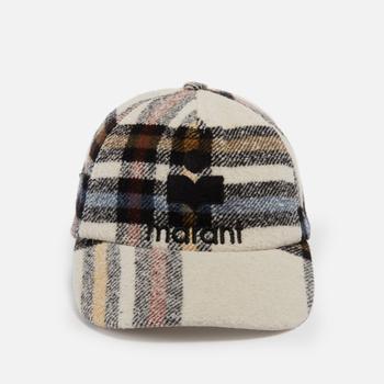 推荐Isabel Marant Tyron Checked Brushed Felt Baseball Cap商品