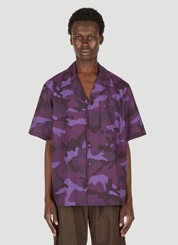 推荐Camouflage Print Shirt in Purple商品