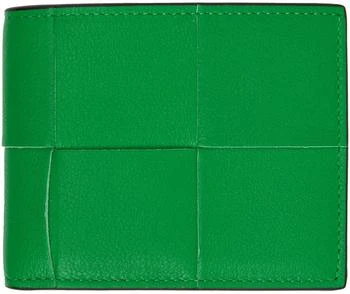 Bottega Veneta | 绿色 Intreccio 钱包,商家SSENSE CN,价格¥6057
