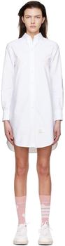 Thom Browne | White Cotton Mini Dress商品图片,