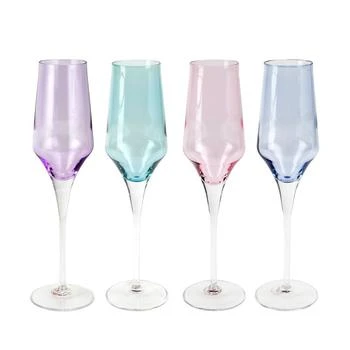 Vietri | Contessa Assorted Champagne Glasses Set Of 4,商家Verishop,价格¥815