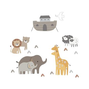 商品Lambs & Ivy | Baby Noah Ark/Boat with Pairs of Animals Wall Decals/Stickers,商家Macy's,价格¥165图片