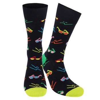 商品Happy Socks | Sunny days logo socks in black,商家BAMBINIFASHION,价格¥114图片
