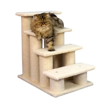 Macy's | 4 Step Stairs Real Wood Ramp For Dogs & Cats,商家Macy's,价格¥957