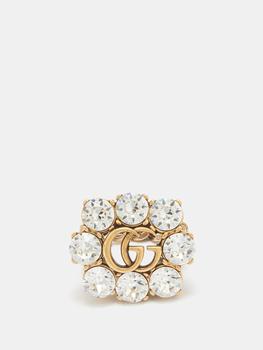 商品Gucci | GG crystal-embellished ring,商家MATCHESFASHION,价格¥2692图片