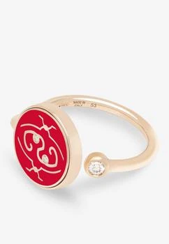 Intisars | Me Oh Me Orange Courageous 18K Rose Gold Diamond Ring,商家Thahab,价格¥23208