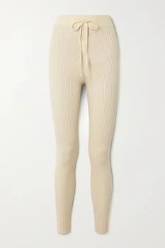 Varley | Mocado 罗纹针织紧身裤,商家NET-A-PORTER,价格¥745
