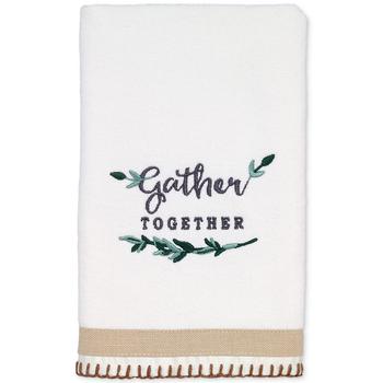 商品Modern Farmhouse Cotton Embroidered Bath Towel图片