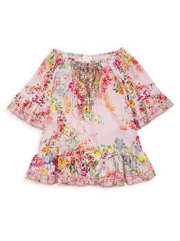Camilla | Little Girl's & Girl's Floral A-Line Ruffle Dress商品图片,5折